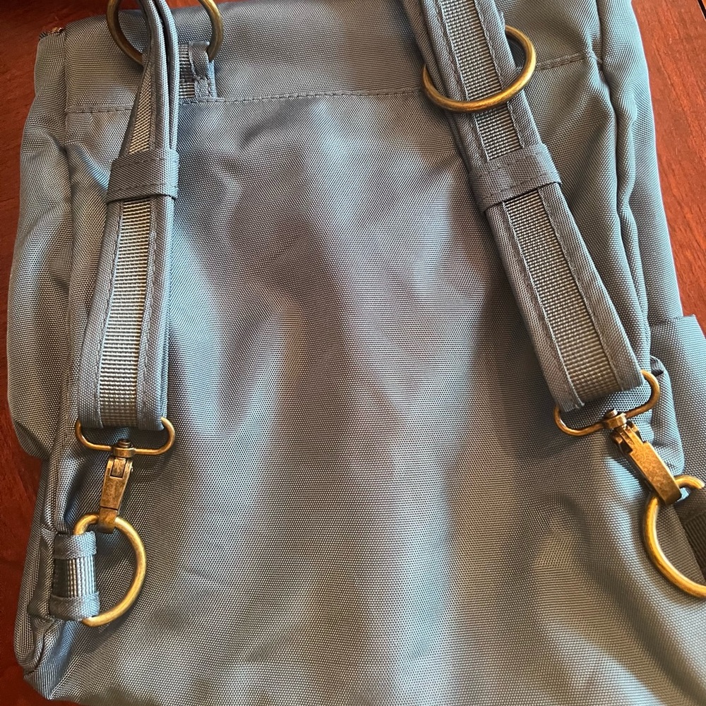 Travelon Quilted Blue Backpack - Picture 6 of 6